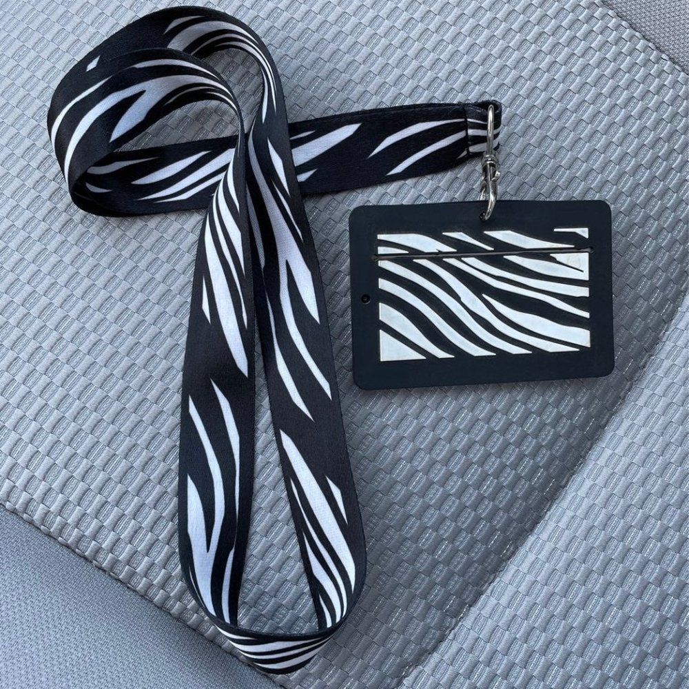New Animal Print Lanyard & ID Set